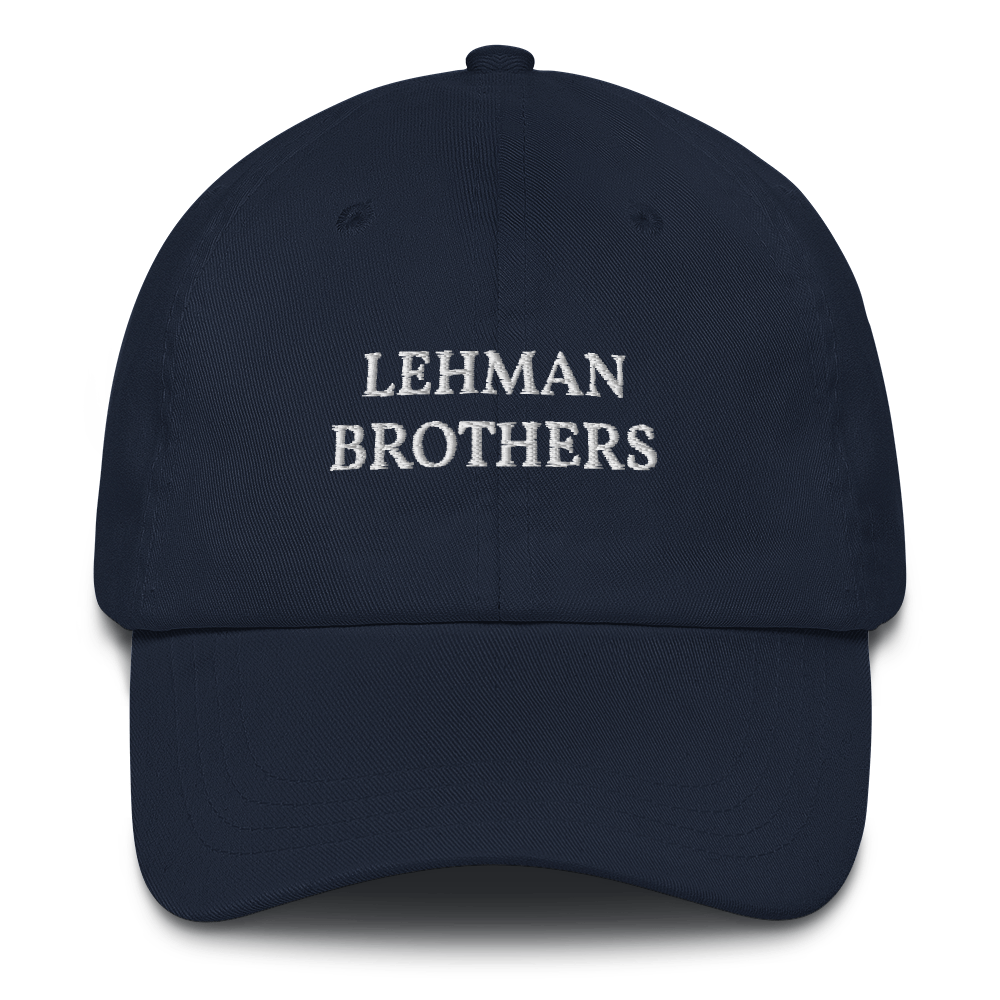 Lehman Brothers Holdings Inc embroidered cap - Inspired by vintage corporate merch