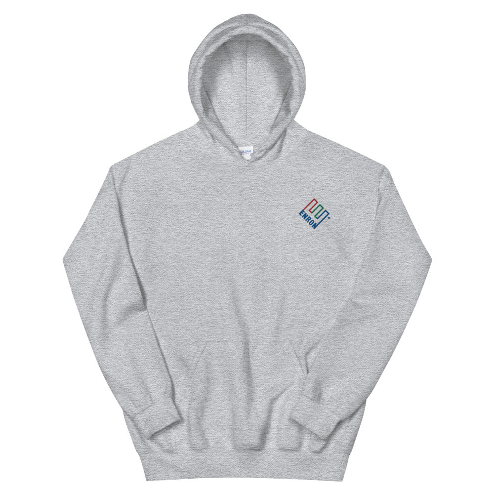 Enron Embroidered Hoodie - Inspired by vintage corporate merch